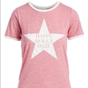 NWT Judith March “Happy Holla Daze” Holiday Tee